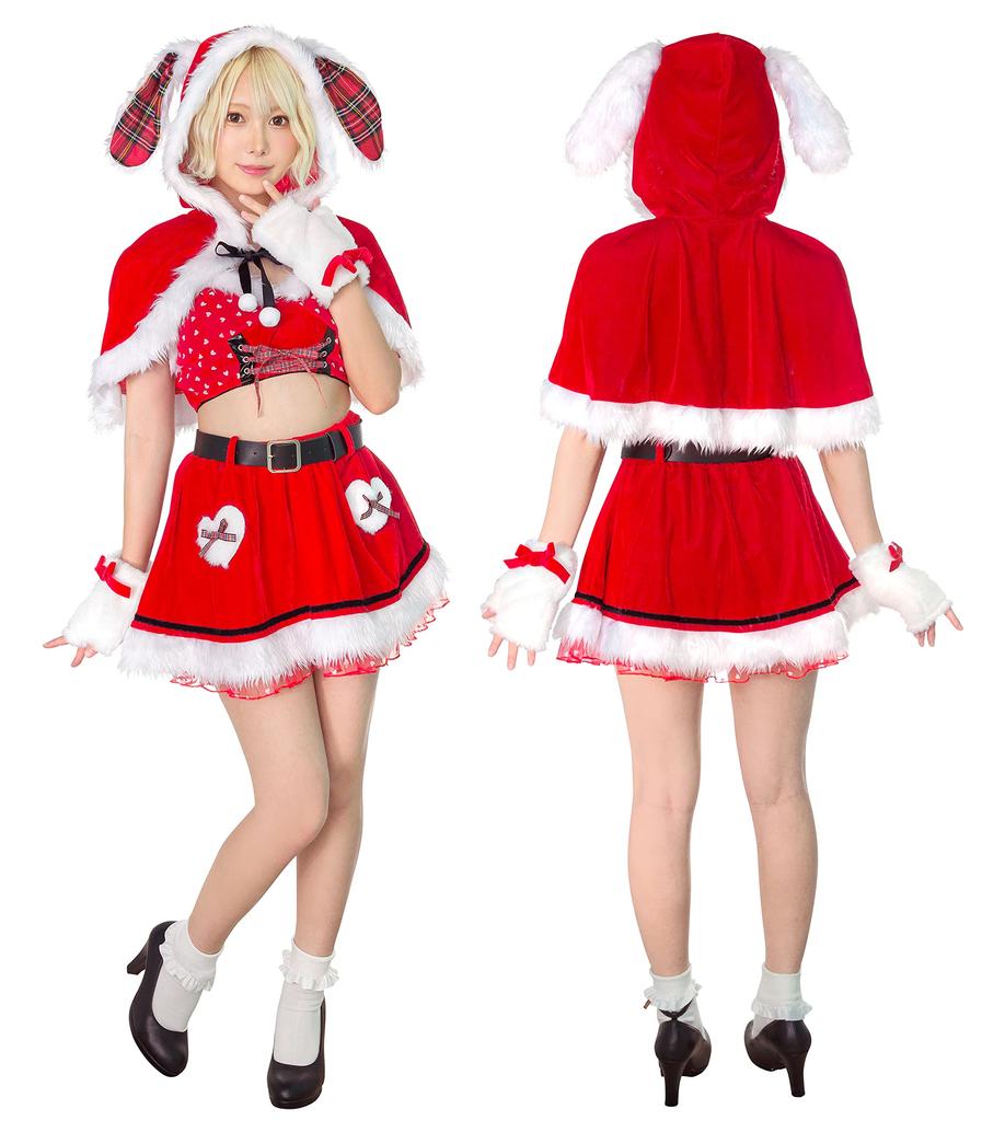 SugarWhip Love Cape Santa Cosplay Red [Clear Stone] Women's