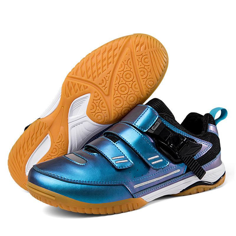 

New Couple Fashion Badminton Large Size Casual Outdoor Sports Tennis Table Tennis Shoes Velcro Sneakers 45