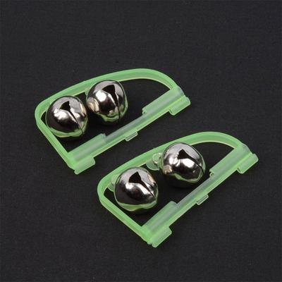 Luminous Arched Fishing Alarm with Twin Bells Fishing Bite Alarm Indicator Clip On Sea Fishing Rod