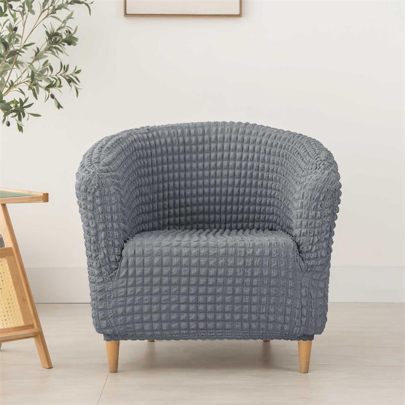 Solid Color Bar Club Sofa Cover Stretch Spandex Armchair Covers Single Seat Tub Couch Slipcover for Living Room Furniture Covers