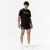 Table Tennis Game Size L Pants, Moisture-Wicking, Quick-Drying, 82JBC005, Unisex, Black/White,