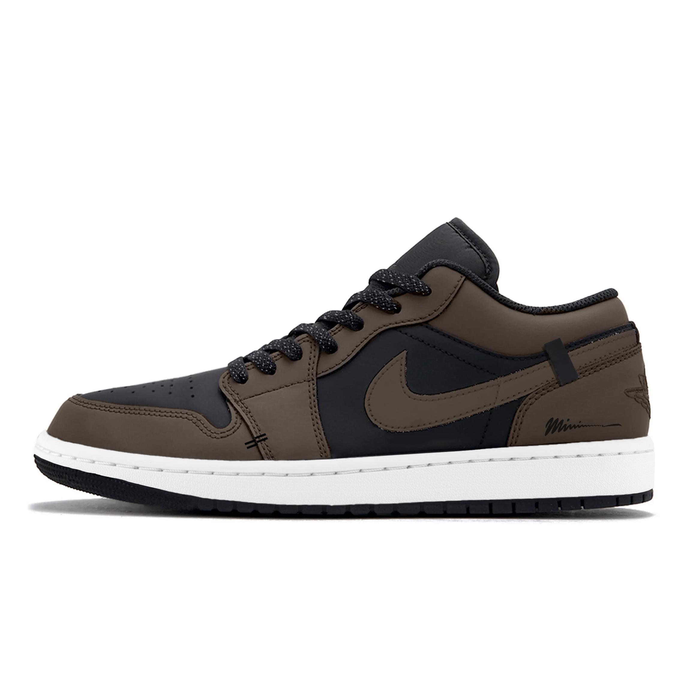 

Jordan Air Jordan 1 Abrasion Resistant Low top Vintage Basketball Shoes Unisex Mocha 553558-040(Team973-) 42.5