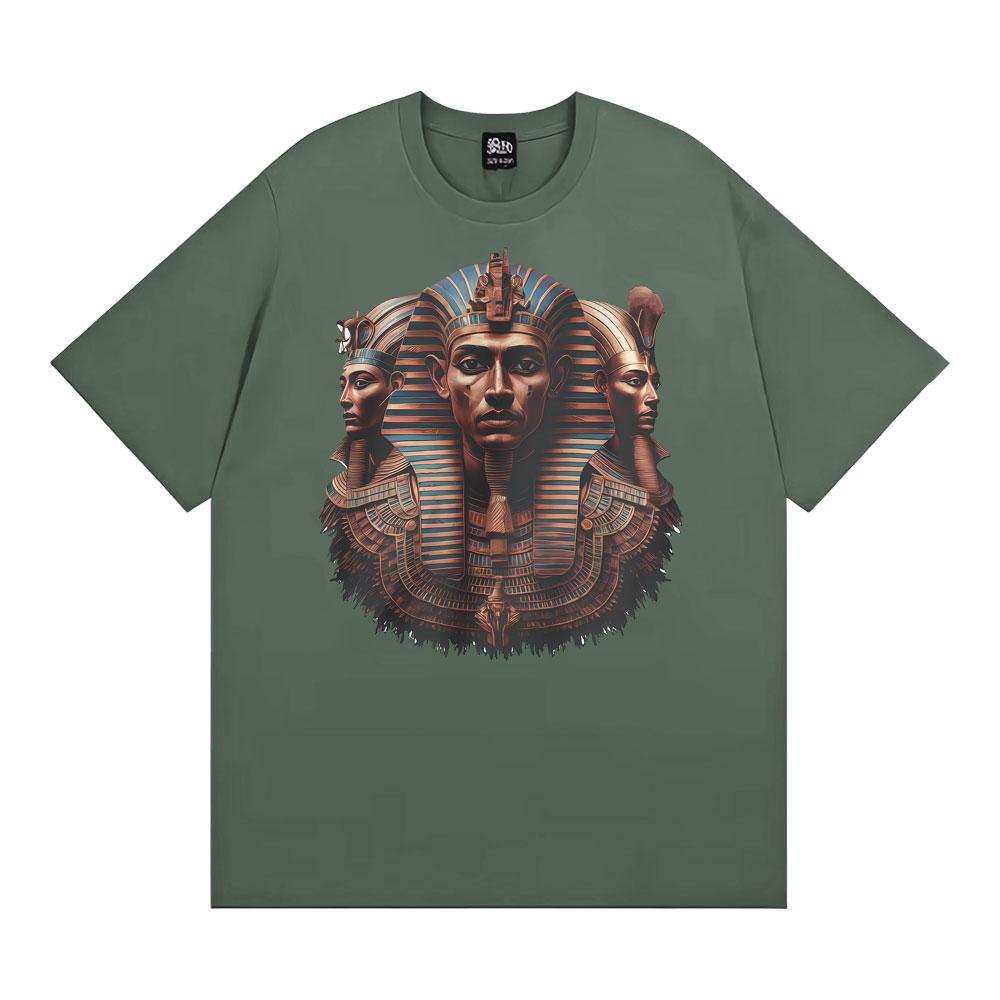 

Egyptian Pharaoh Graphic Ancient Egypt Art Meme Tee Shirt Unisex WOMEN Harajuku Vintage Fashion Humor Tshirts Short Sleeve T Shirt 4XL