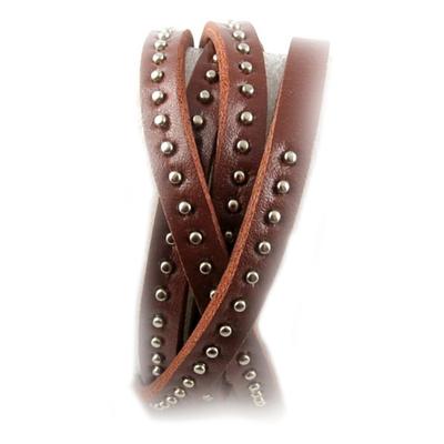 [R6858] - Brown 'Authentik' Leather Strap - 4 Turns