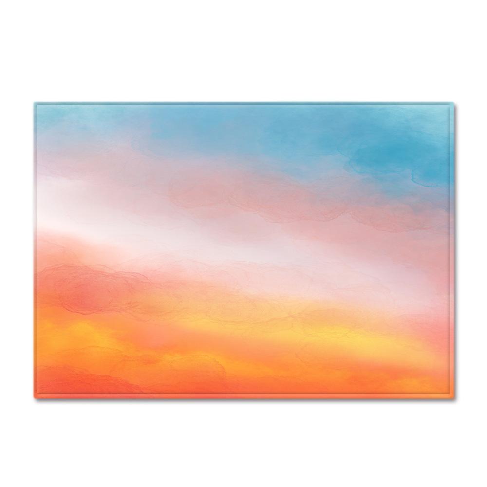 Gradual Change Large Carpet Feather Wind Bedroom Floor Mat