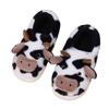 Cross-border Thickened Bag and Cartoon Cow Mao Mao Slippers Winter Home Leisure Indoor Home Bag Head Warm and Non-slip