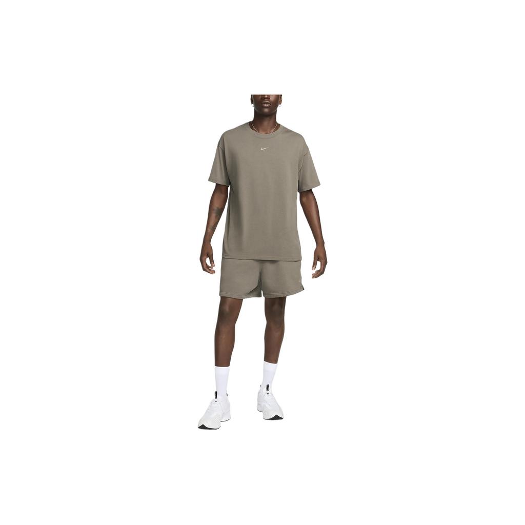 Nike X Nocta Big Body CS Letter Comfort Short Sleeve T-Shirt Unisex Tops Olive-Gray Moon-Fossil FN7663-040