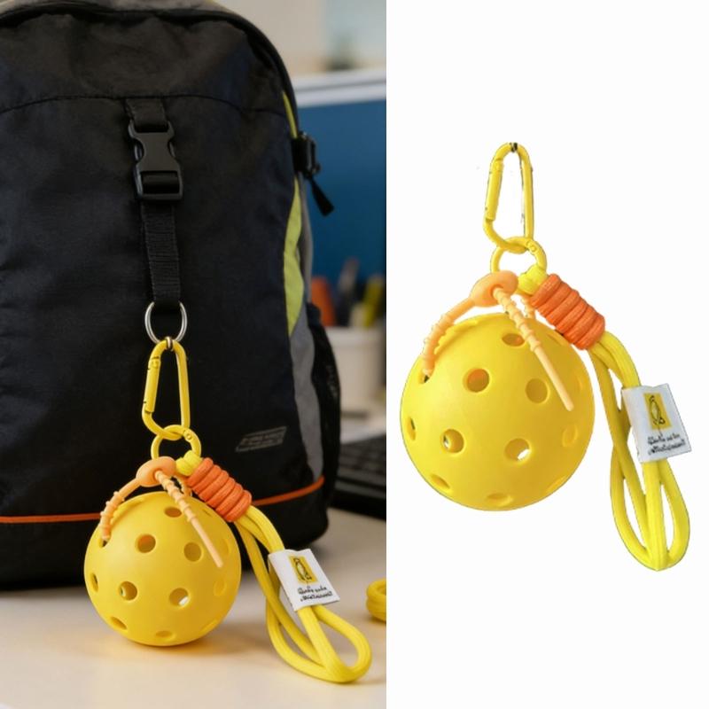 Pickleballs Keychain Accessory For Sports Enthusiasts And Students Pickleballs Charm Keyring For Everyday Use And Sports
