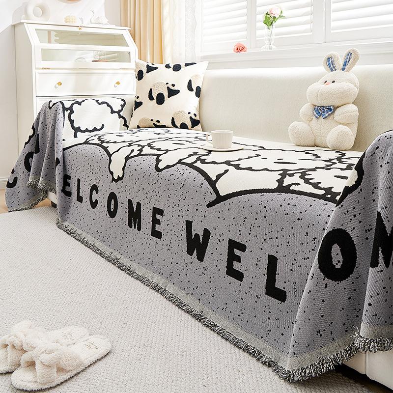 Chenille Anti-Scratching Sofa Cover All-Inclusive Universal Cover Ins Style Thickened Sofa Towel Full Cover Cloth Non-Slip Cushion Blanket