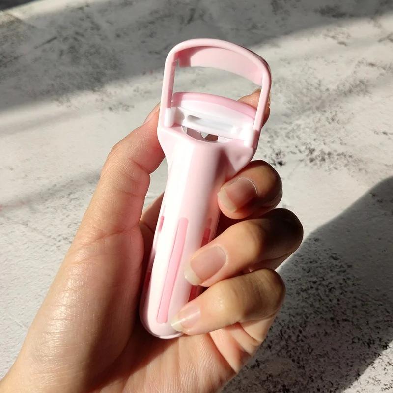 Przyciskowa zalotka do rzęs Podkręcająca i Długotrwała Bez Makijażu Powiek Przenośna Zalotka do Rzęs Narzędzia do Makijażu Grzebyk do Rzęs Zalotka