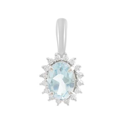 Silver Pendant with Topaz 1.079ct (2188490)