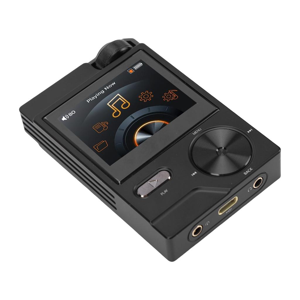 HiFi MP3 Player Lossless DSD FLAC Player 2 Inch LCD Screen Portable Digital Music Player with 64GB Small Memory Card for Outdoor