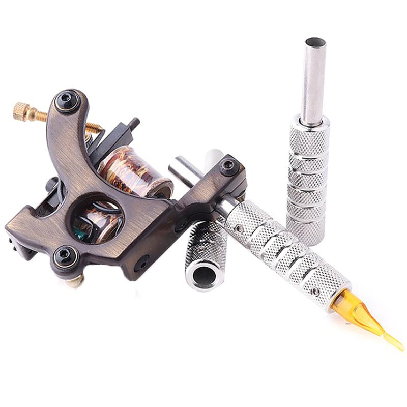 Self Locking Aluminum Alloy Tattoo Machine Supply Handle Grips Tube Back Tube