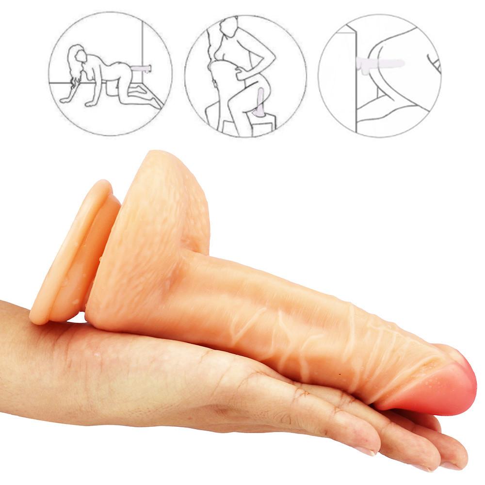 Female Realistic Dildo G Spot Massage Masturbation Men Suction Cup Lifelike Feeling Man Real Penis Sex Toys for Women