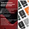 For Tesla 2018- Model 3 Highland Y Juniper Made of Alcantara Wireless Charge Panel Trim Sticker Cup Mat Car Interior Accessories