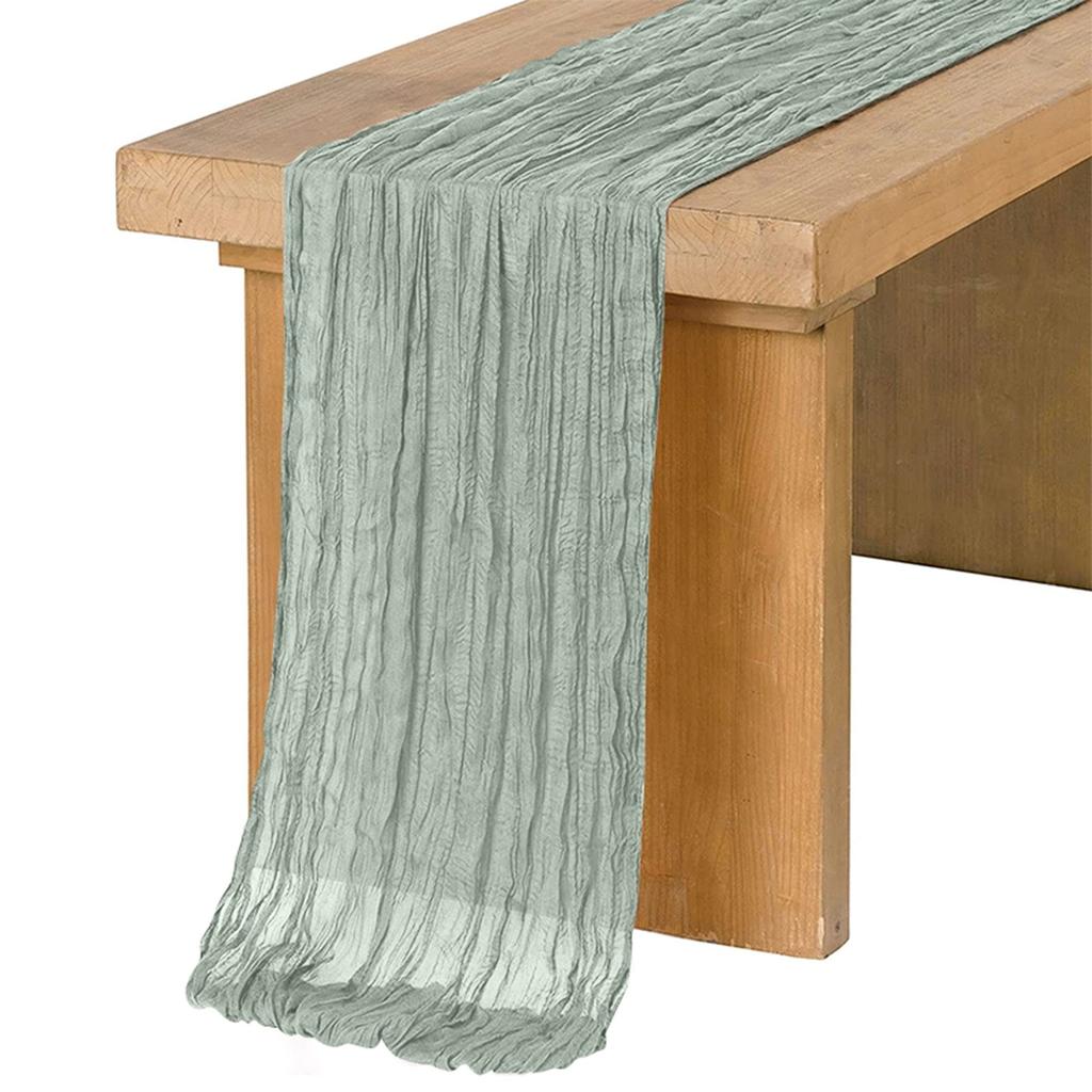 Bohemian Table Pleated Fabric Table Flag Fabric Wedding Party Decoration Table Flag