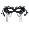 Halloween Sexy Black Tassels Half Face Mask Props Lady Masquerade Party Dance Costume Hollow Sexy Eye Mask