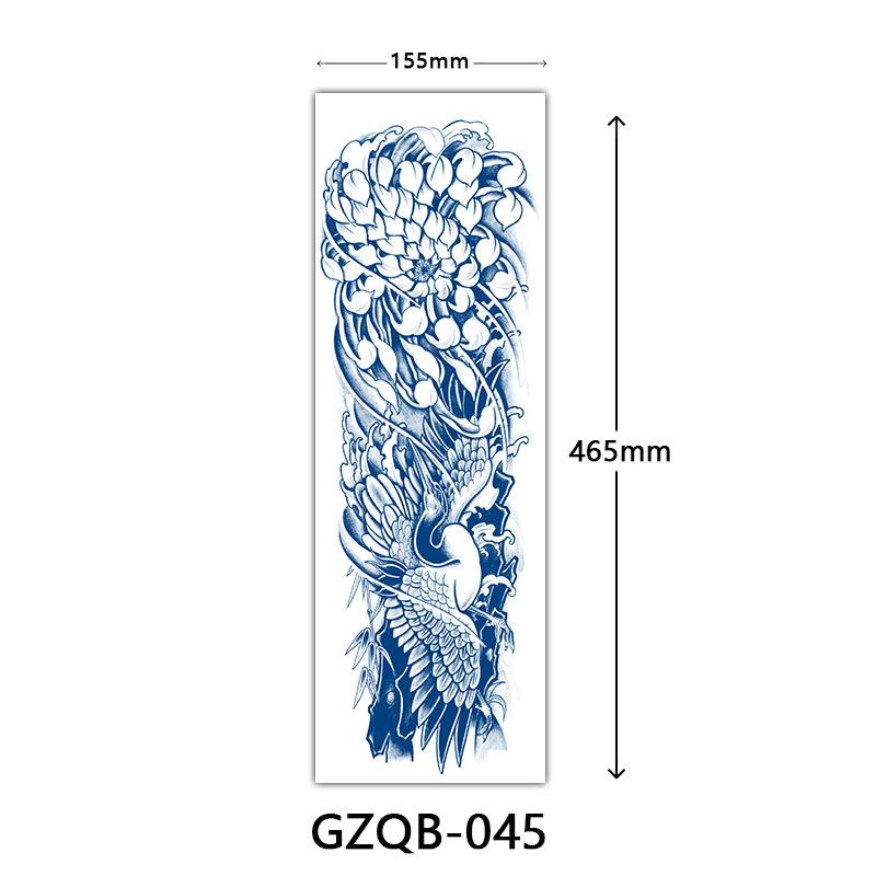 Herbal Tattoo Stickers, Semi-Permanent Tattoo Stickers, Herbal Juice Full Arm Tattoo Stickers