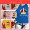 Stylish Queen's Platinum Jubilee Celebration T-shirt With Union Jack And Crown Print
