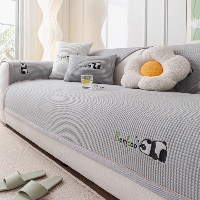 Ice Silk Sofa Cushion  New Summer Cool Sofa Mat Seat Cushion Advanced Non-Slip Sofa Cover Cover Cloth