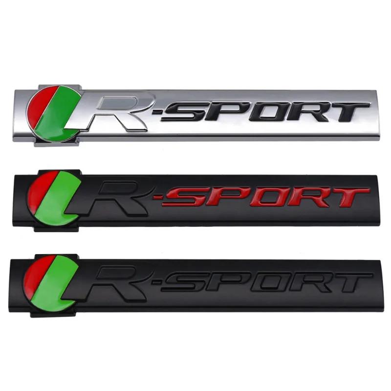 3D Car R-sport Logo Front Grille Emblem Side Fender Trunk Badge Sticker for E-Pace F-Type XE I-Pace XF F-Pace SType XJ XK