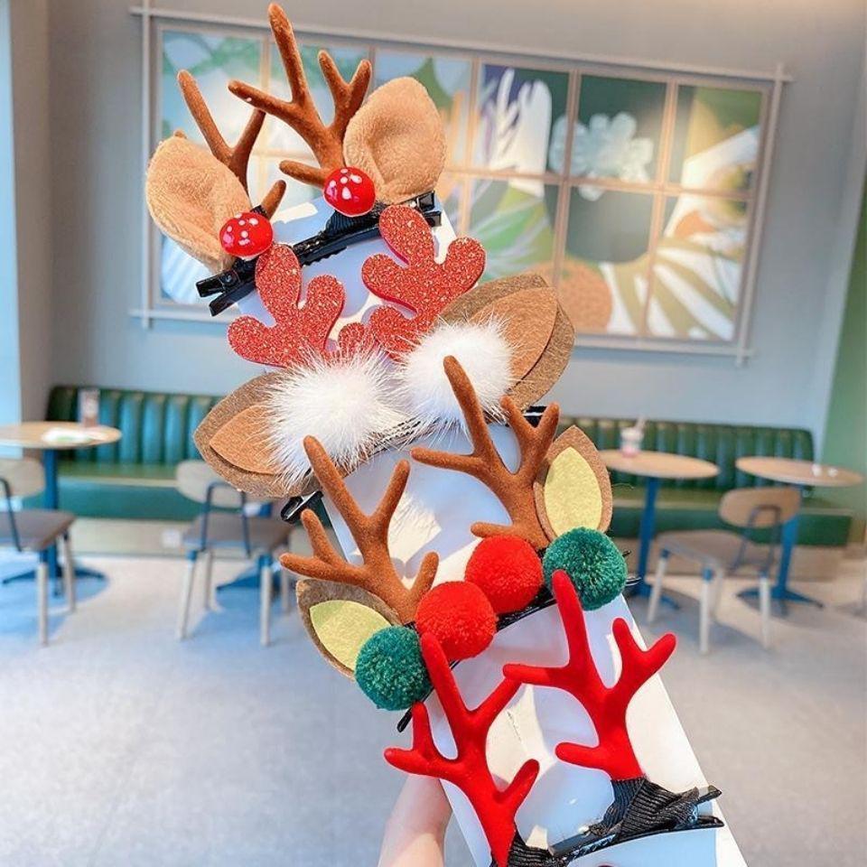 2024 Weihnachts-Rentier-Geweih-Haarspange für Kinder