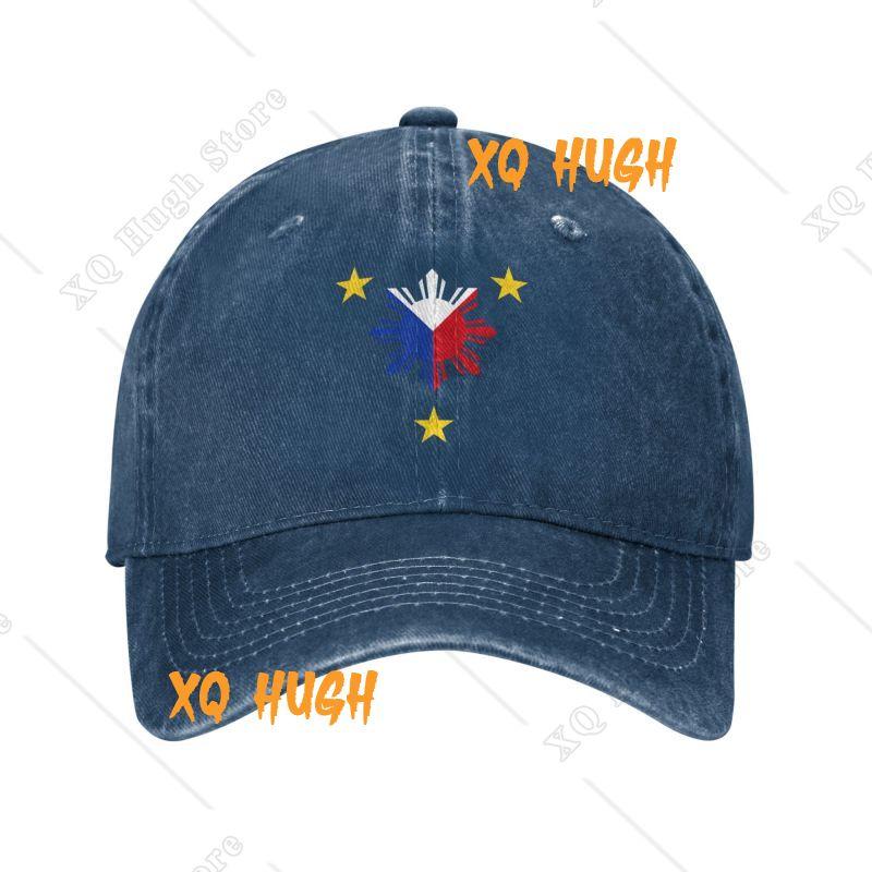 Boné de Baseball Personalizado com 3 Estrelas e um Sol Bandeira das Filipinas para Mulheres Homens Algodão Ajustável Boné de Pai Performance