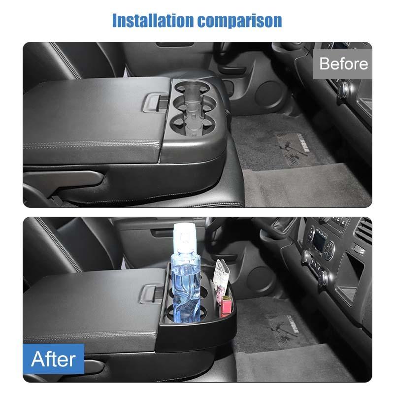 Front Armrest Cup Holder Storage Box Organizer Container For Chevy Silverado GMC-SIERRA 2007-2013 Stowing Tidying Accessories