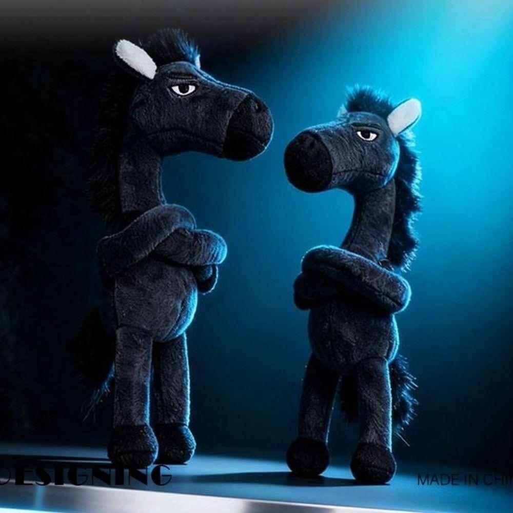 Cartoon Simulation Horse Stuffed Toy Keychain Exquisite Craftsmanship Stuffed Horse Plush Toy Keyring Fantasy Style