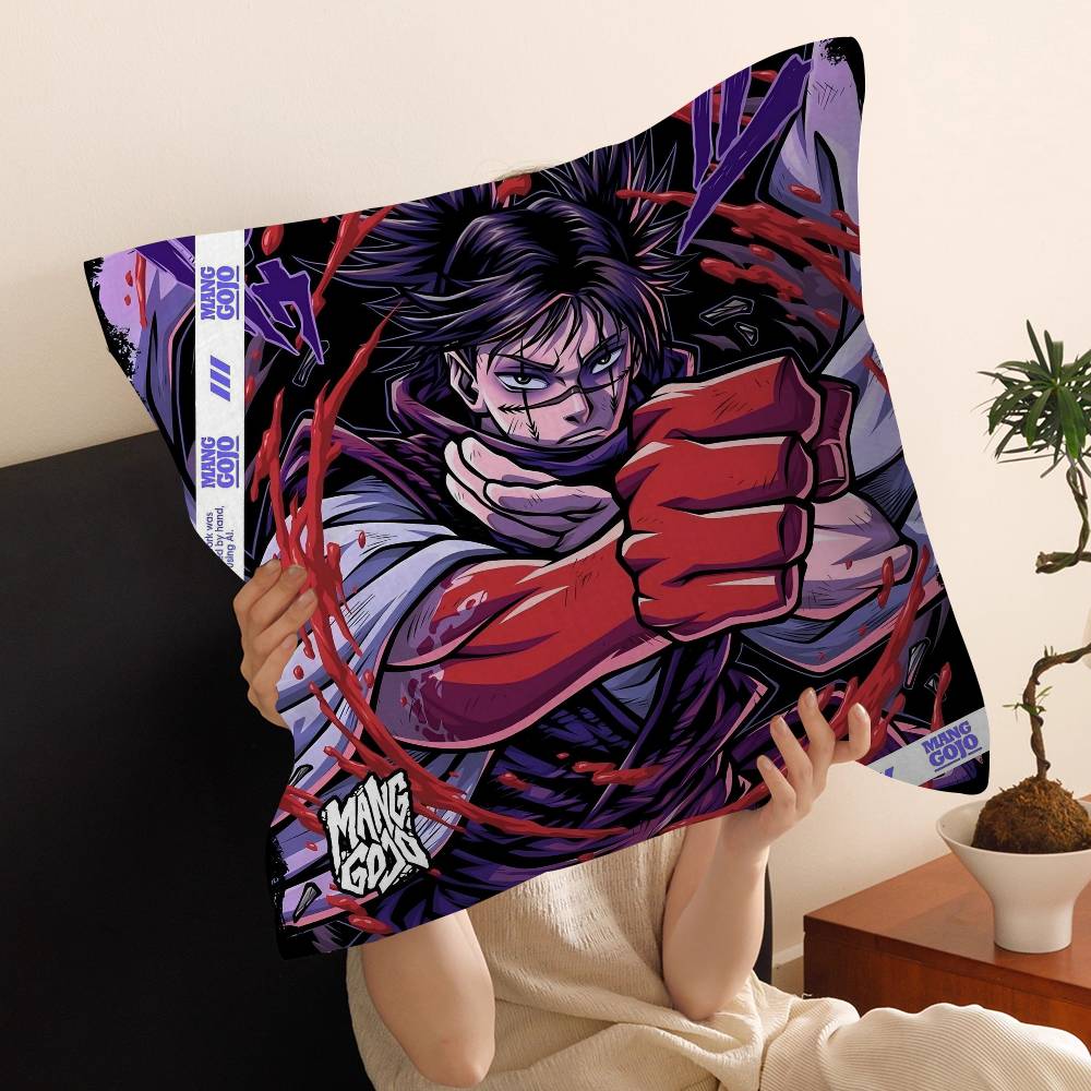 Choso J-Jujutsu K-Kaisen Anime Pillow Cushion Cover Pillowcase Living Room Sofa Home Decor Customized