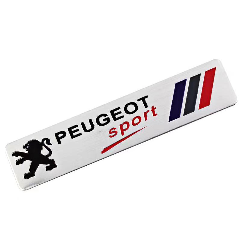 Car Styling Aluminum Alloy Badge Sticker Accessories For Peugeot 206 307 308 3008 207 208 407 4008 408 508 2008 5008 301 106 205