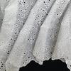 1 Meter/los Breite 125 cm Off white Farbe Baumwolltuch aushöhlen Stickerei Spitze Stoff Handgemachte DIY Kleidung Zubehör