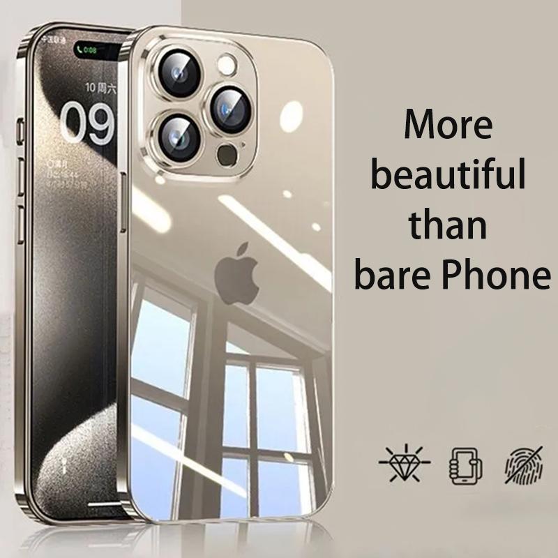 

Мягкий прозрачный силиконовый чехол для iPhone 11~17 Полная защита от падений Гладкий на ощупь Легкий дизайн Для сохранения формы Защитное использование iPhone 13 чистый