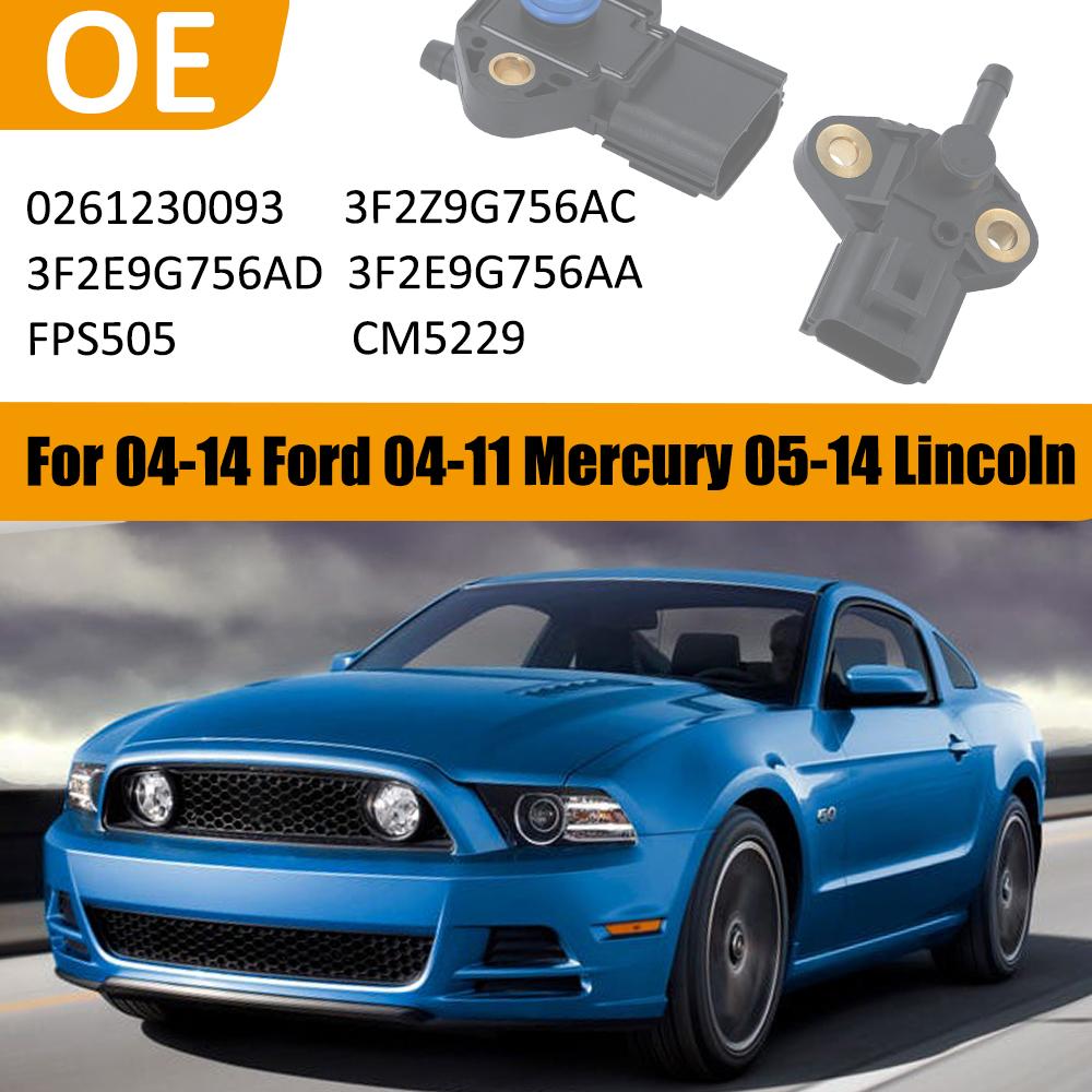 Fuel Injector Rail Pressure Sensor For Ford Escape Explorer Focus Maverick Mustang 2005 2008 2007 Crown Victoria 3F2E9G756AD