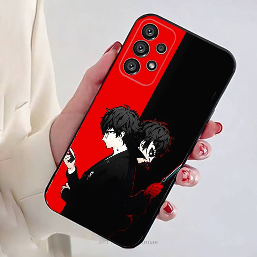 Game P-Persona 5 Phone Case For Samsung Galaxy A13,21s,22,31,32,52,53,71,80,A91 Soft Black Shell