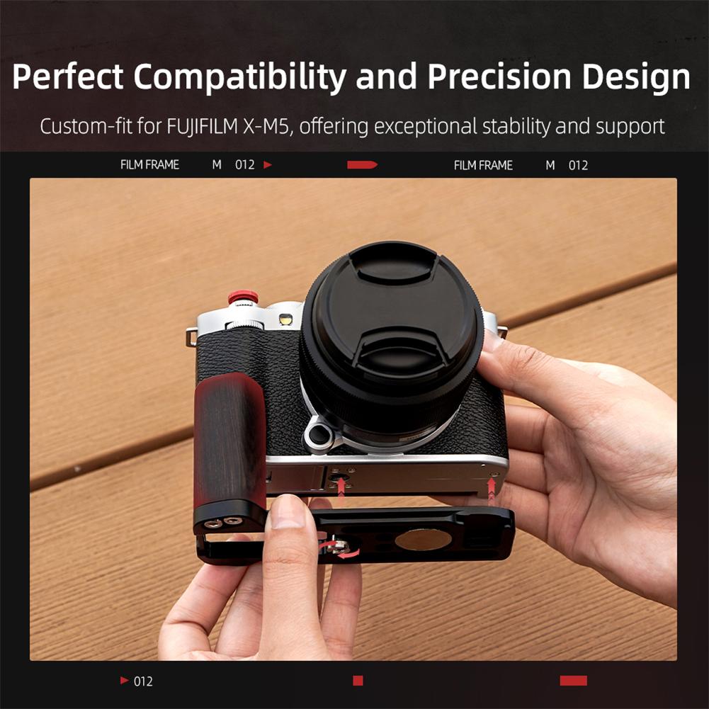 Kamerariggningskit för Fujifilm XM5 Fuji X-M5 L-format Grepp Trä L-format Monteringsplatta Kamerahandtag Handtag Kameratillbehör