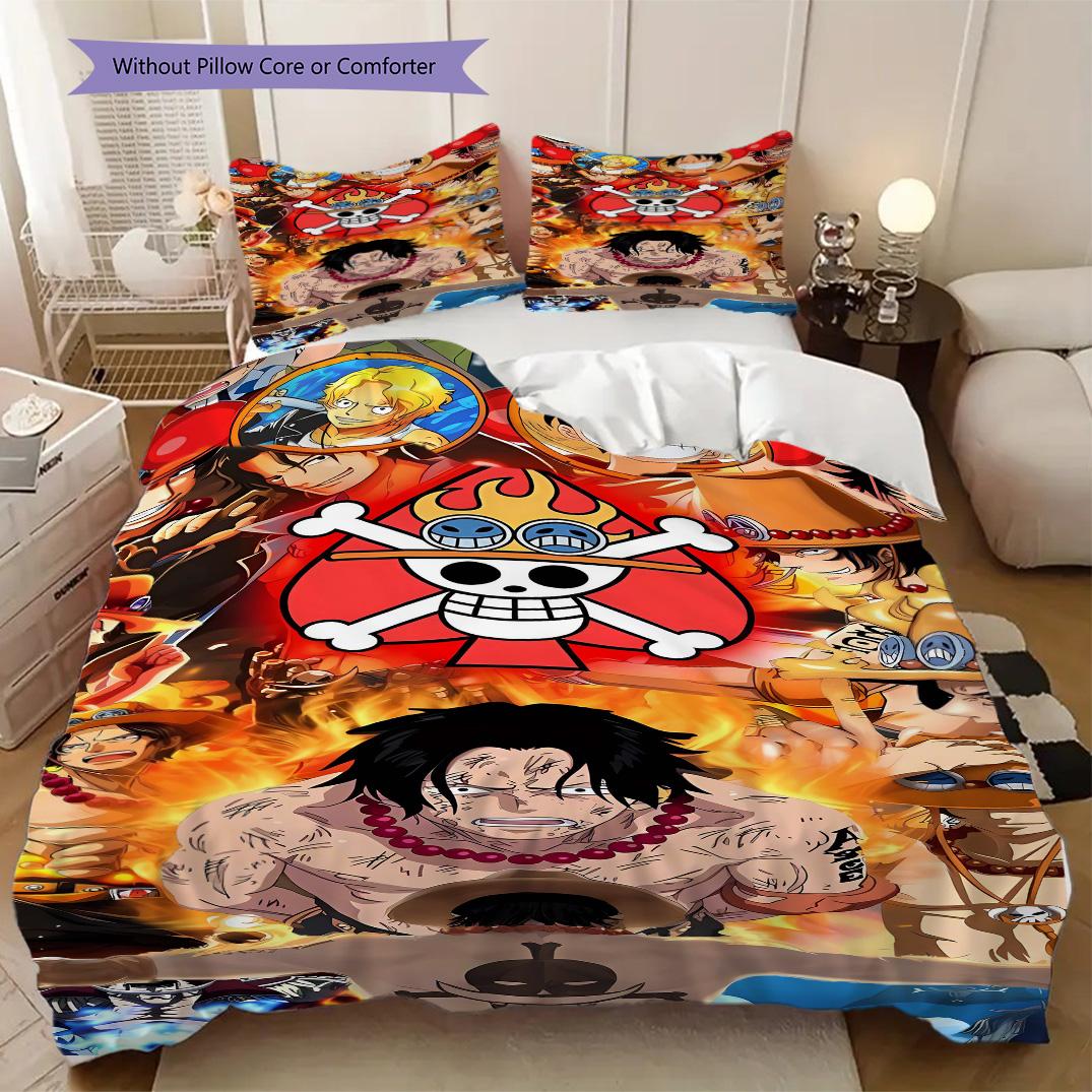 

One Piece Anime Soft Comfortable Duvet Cover, Children s Bedding Set Gift, Extra Large Size, Various Sizes Available LXR141 135x200cm