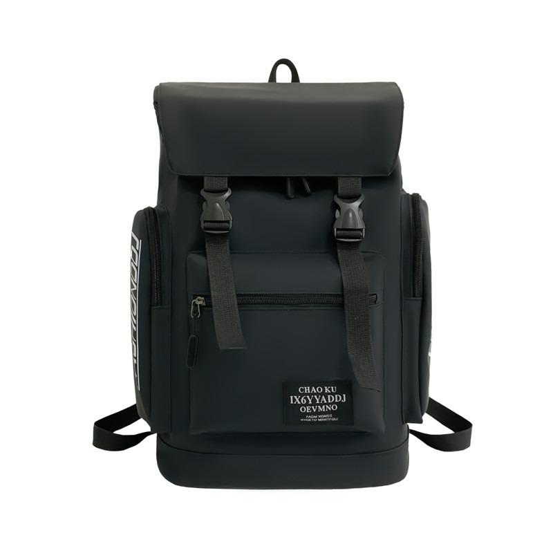 Backpack Men's Trendy New Middle School Student School Bag Tooling Travel Backpack