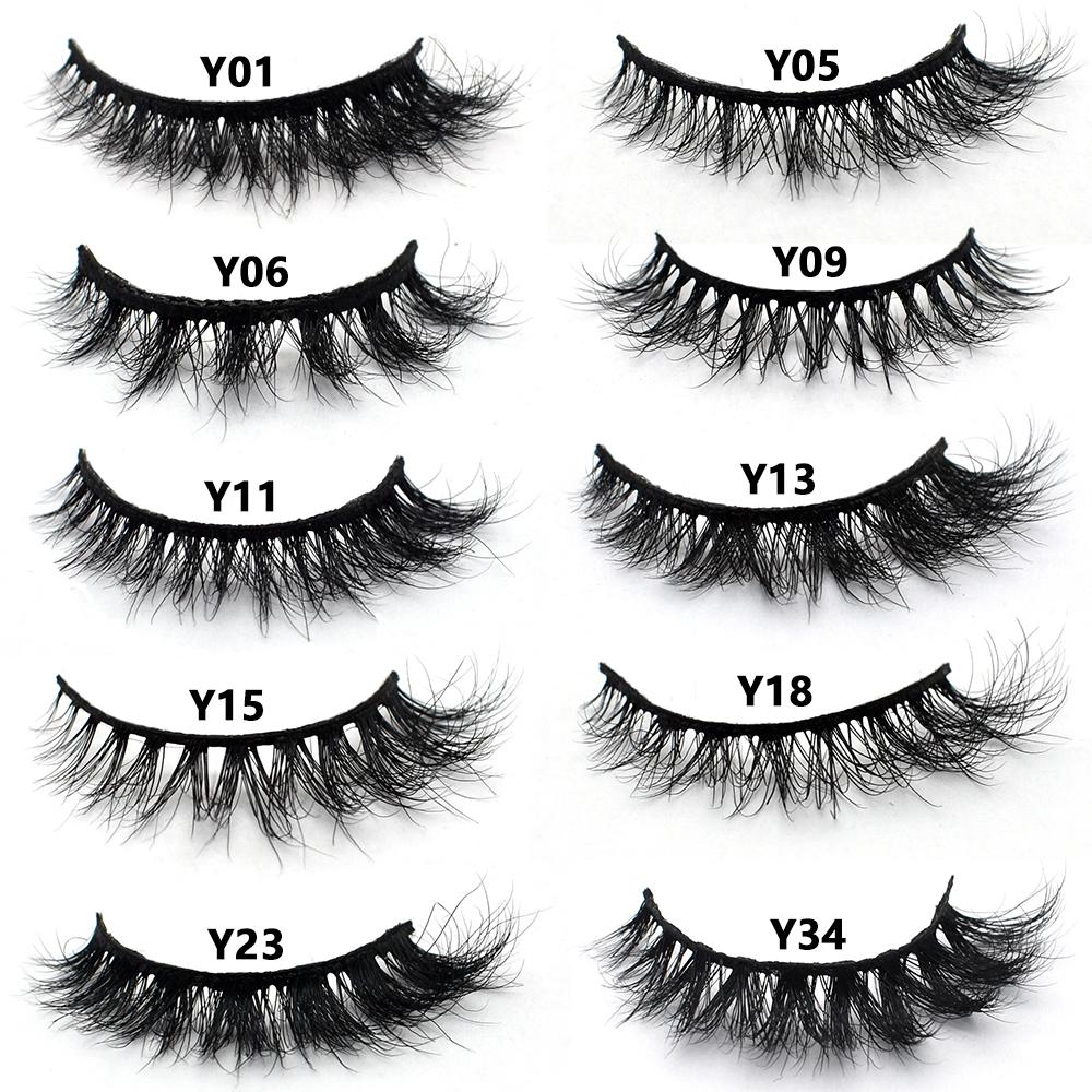 FOXESJI Real Mink Fluffy Short Eye Lashes Extension Wispy Soft Natural Short False Eyelashes Daily Wear Full Strip Lashes Makeup