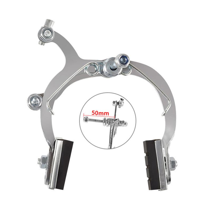 C Shape Road Caliper Brake 1PC Lightweight Precise Front Brake for Replacement Upgrade in Sports Bicycles Front brake серебряный