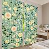 Set Of 2 Vintage William Morris Curtains Original Design Flower Green Leaf Home Decoration Living Room Bedroom Curtain Polyester Ideal For Great