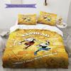 Cuphead Bettwäsche Steppbett Set Bettbezug Kissenbezug Heimdekoration Geburtstagsgeschenk (1 Bettbezug + 2 Kissenbezüge, ohne Füllung)