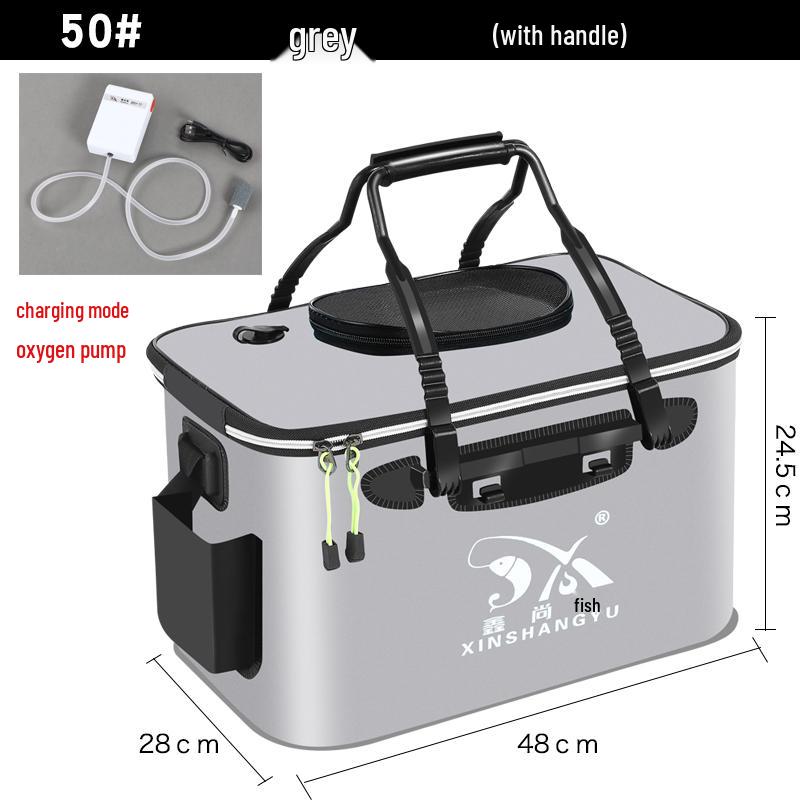 Foldable EVA Fish Keeper Bucket - Thickened Waterproof Fishing Gear