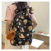 Adorable Nylon Geometric Backpack For Students Breathable And Spacious