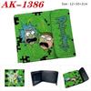 Rick und Morty Geldbörse PU-Leder Druckknopf Faltbar Anime Kartenhalter Tragbare Kurze Geldbörse