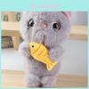 Plush Cat Keychain With Pp Cotton Filling For Bag Decor And Collectible Toy