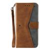 For Xiaomi Redmi 15 5G (Global) (169mm) Leather Case Splicing Stitching Wallet Phone Cover with Wrist Strap