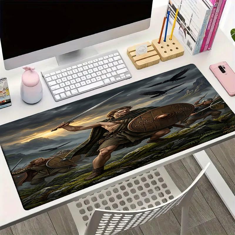 Heroes of Gaul Theme Mouse Pad, Non Slip Rubber Base, Multifunctional Office & Home Decor, Perfect for Workspace Personalization.