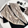 New European Commuter Decoration 91 Square Scarf Women's Sunscreen Breathable Shawl Women's Premium Twill Imitation Silk Scarf