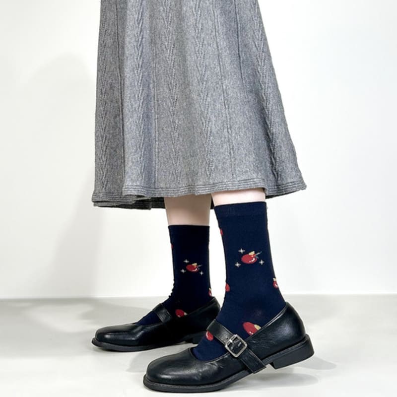 YELLOWSOCKS MERRY ORNAMENT NAVY